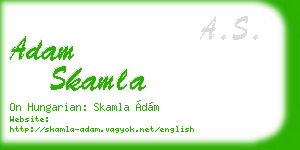adam skamla business card