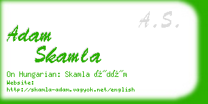 adam skamla business card